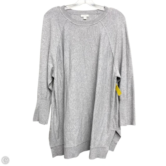 Top Long Sleeve By Pure Jill In Grey, Size: Xl