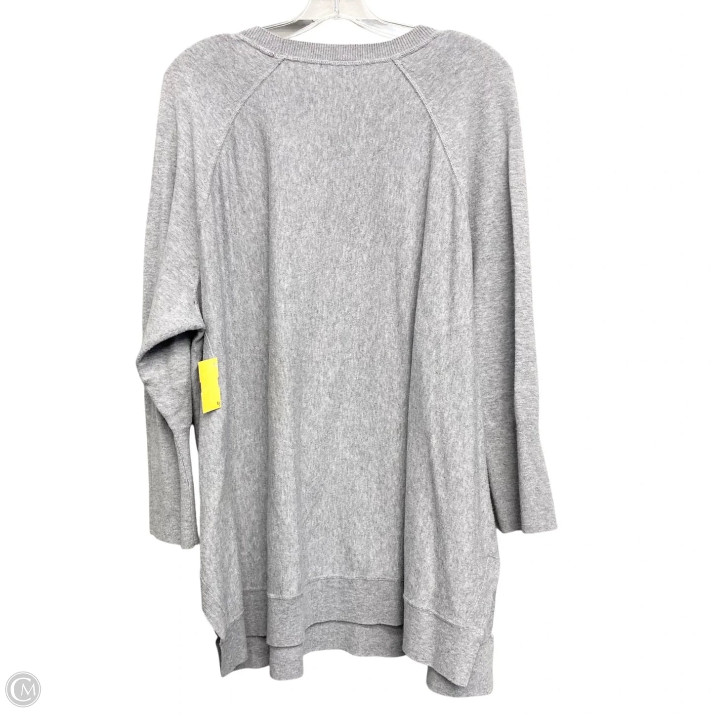 Top Long Sleeve By Pure Jill In Grey, Size: Xl