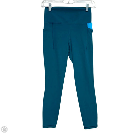 Athletic Leggings By Athleta In Teal, Size: Xs