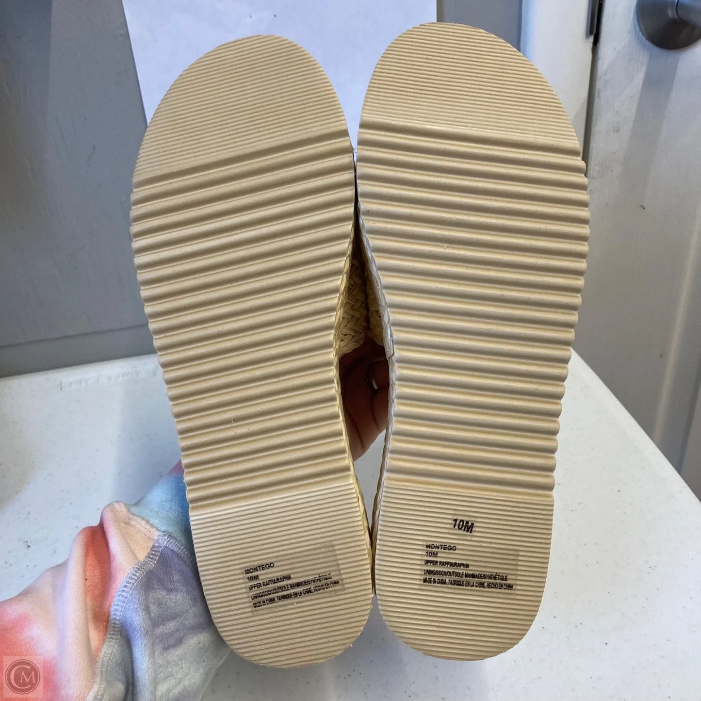 Sandals Flats By Anthropologie In Tan, Size: 10