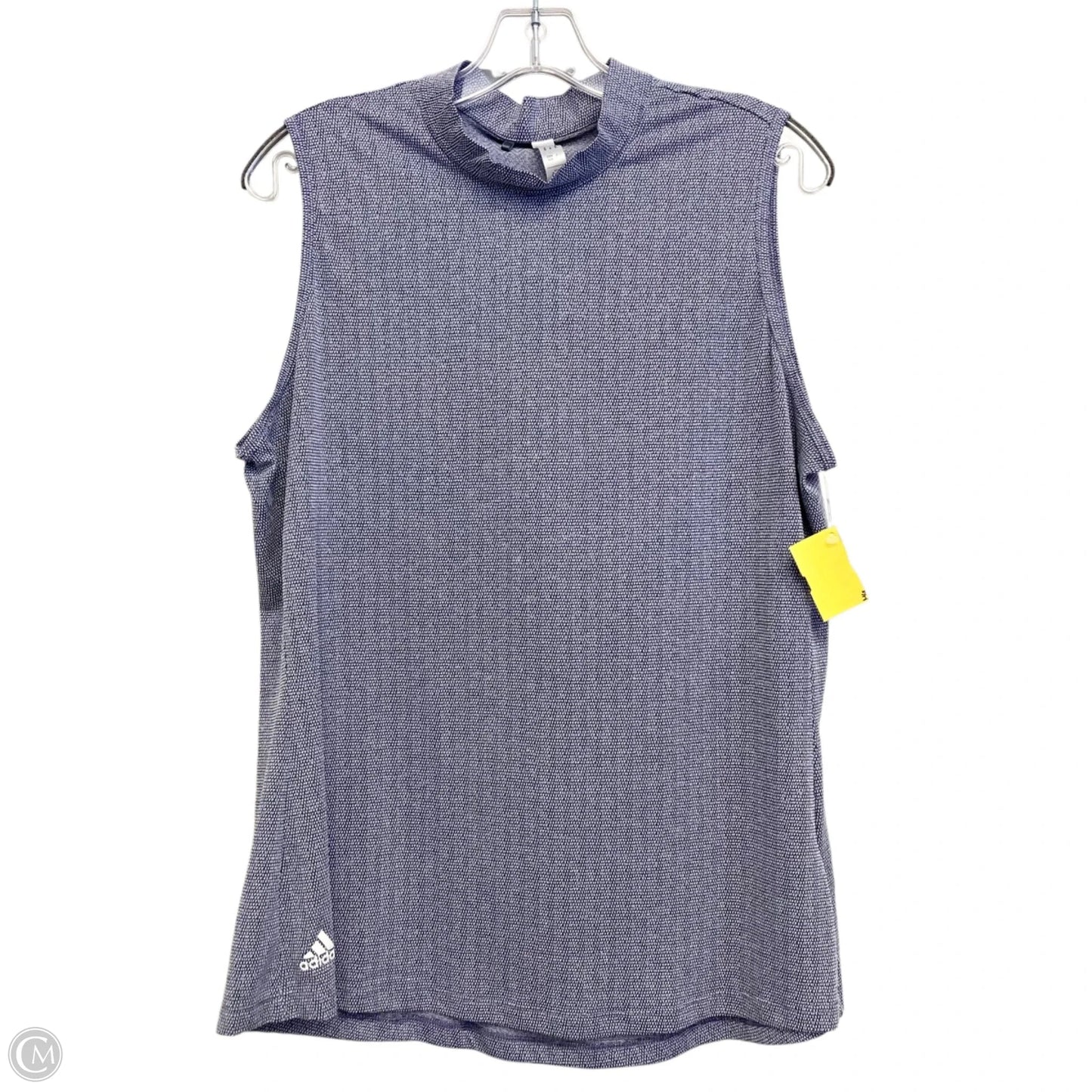 Athletic Top Short Sleeve By Adidas In Blue, Size: Xl