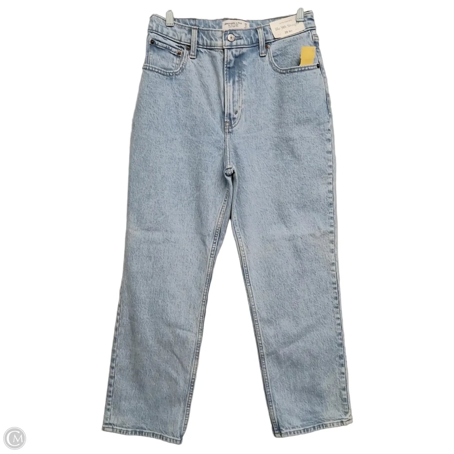 Jeans Straight By Abercrombie And Fitch In Blue Denim, Size: 6