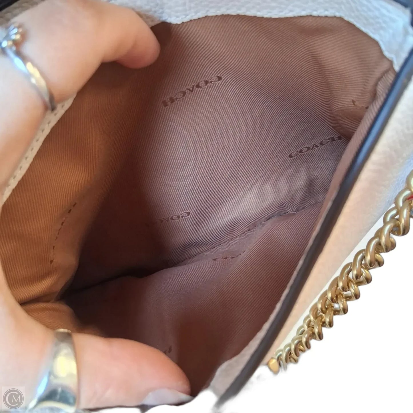 Handbag Designer By Coach, Size: Small