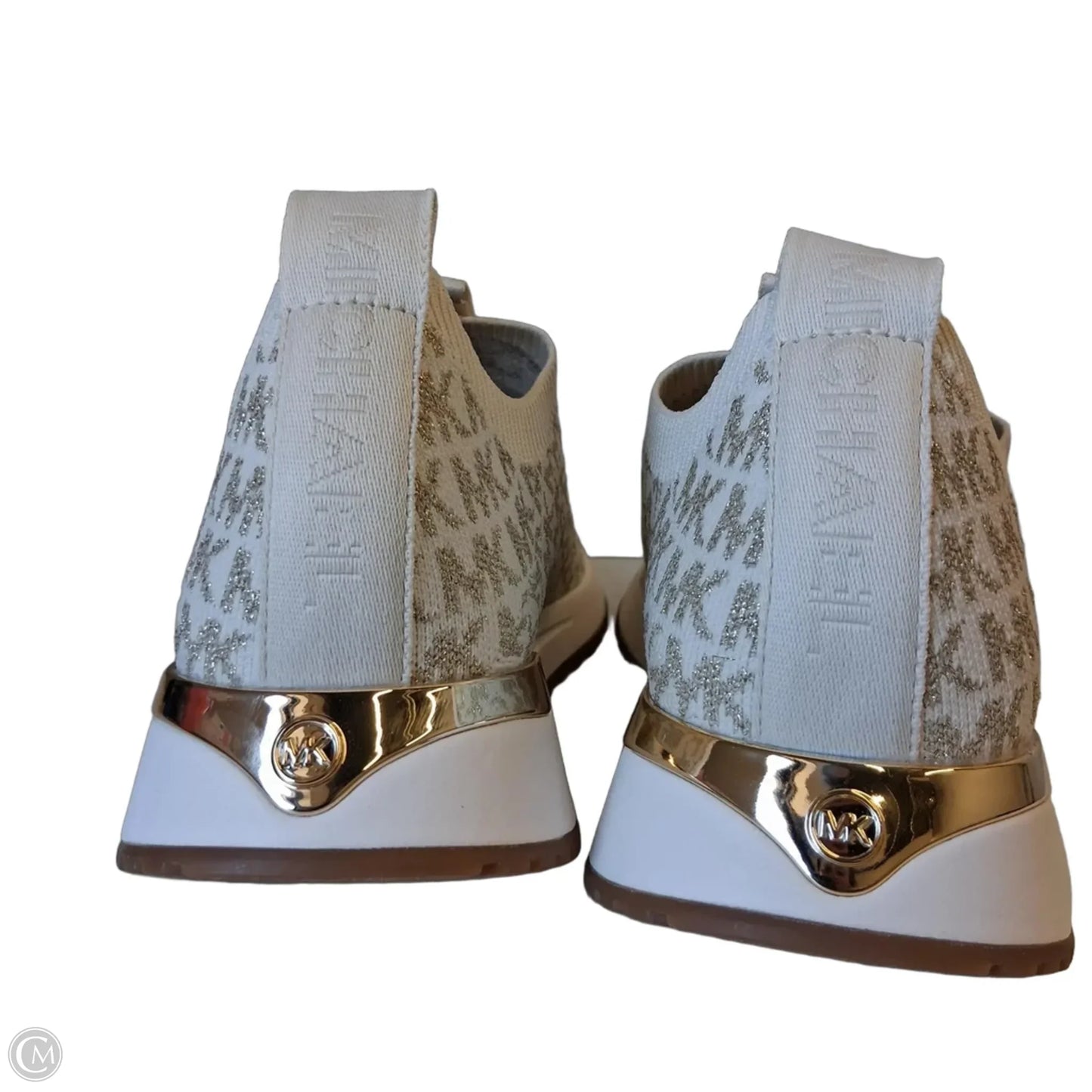 Shoes Flats By Michael By Michael Kors In Gold & White, Size: 9