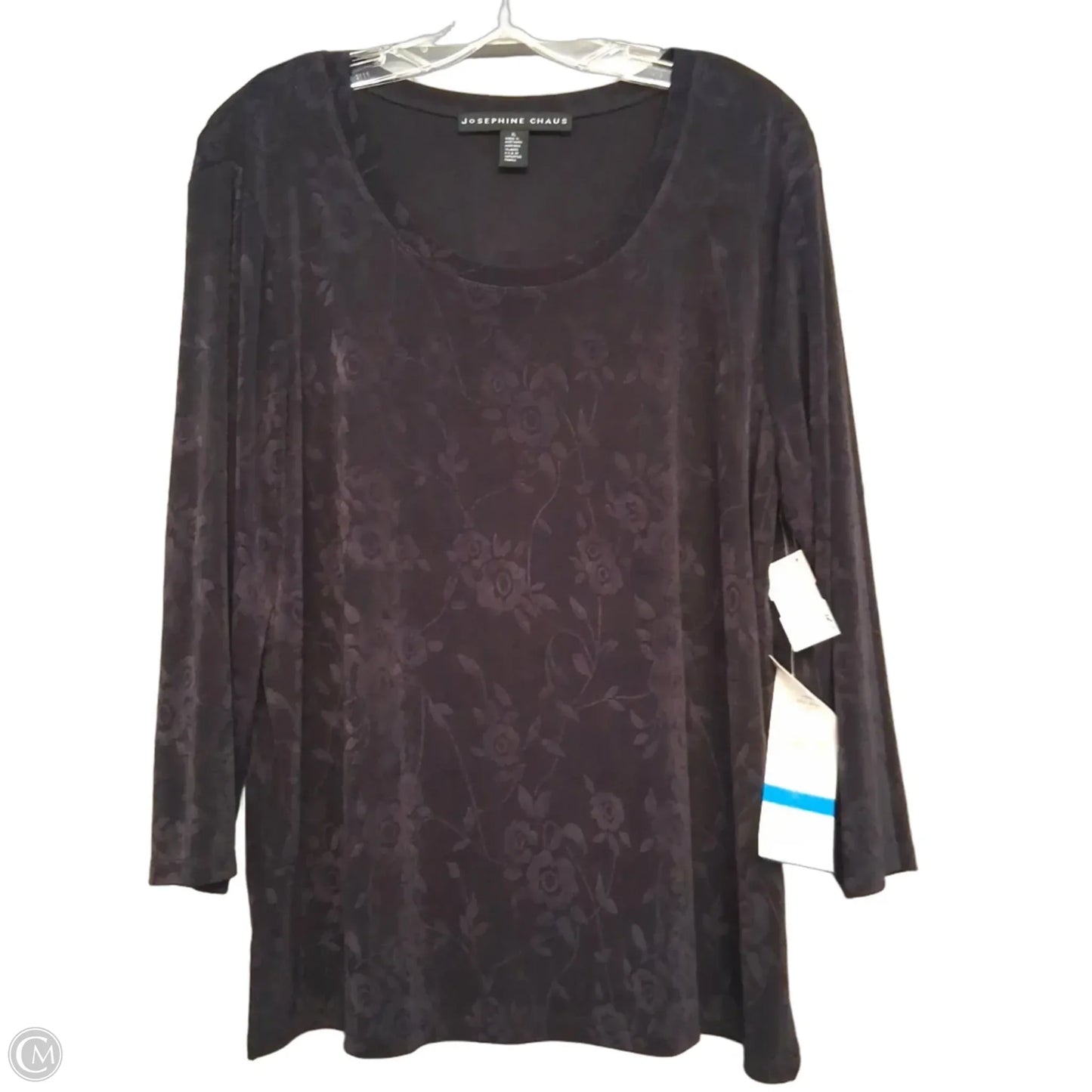 Top 3/4 Sleeve By Josephine Chaus In Purple, Size: Xl