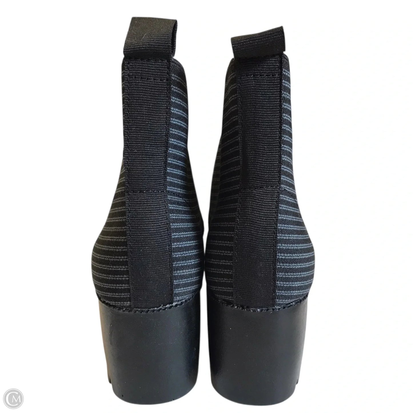 Boots Ankle Heels In Striped Pattern, Size: 5