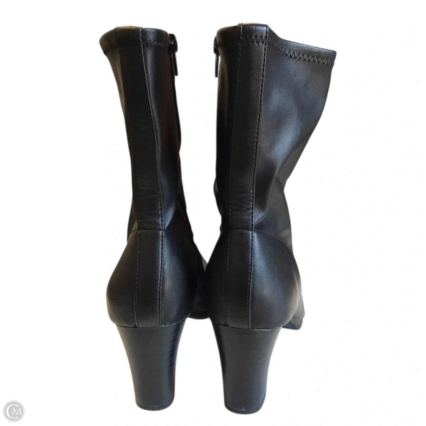 Boots Ankle Heels By Aerosoles In Black, Size: 8.5