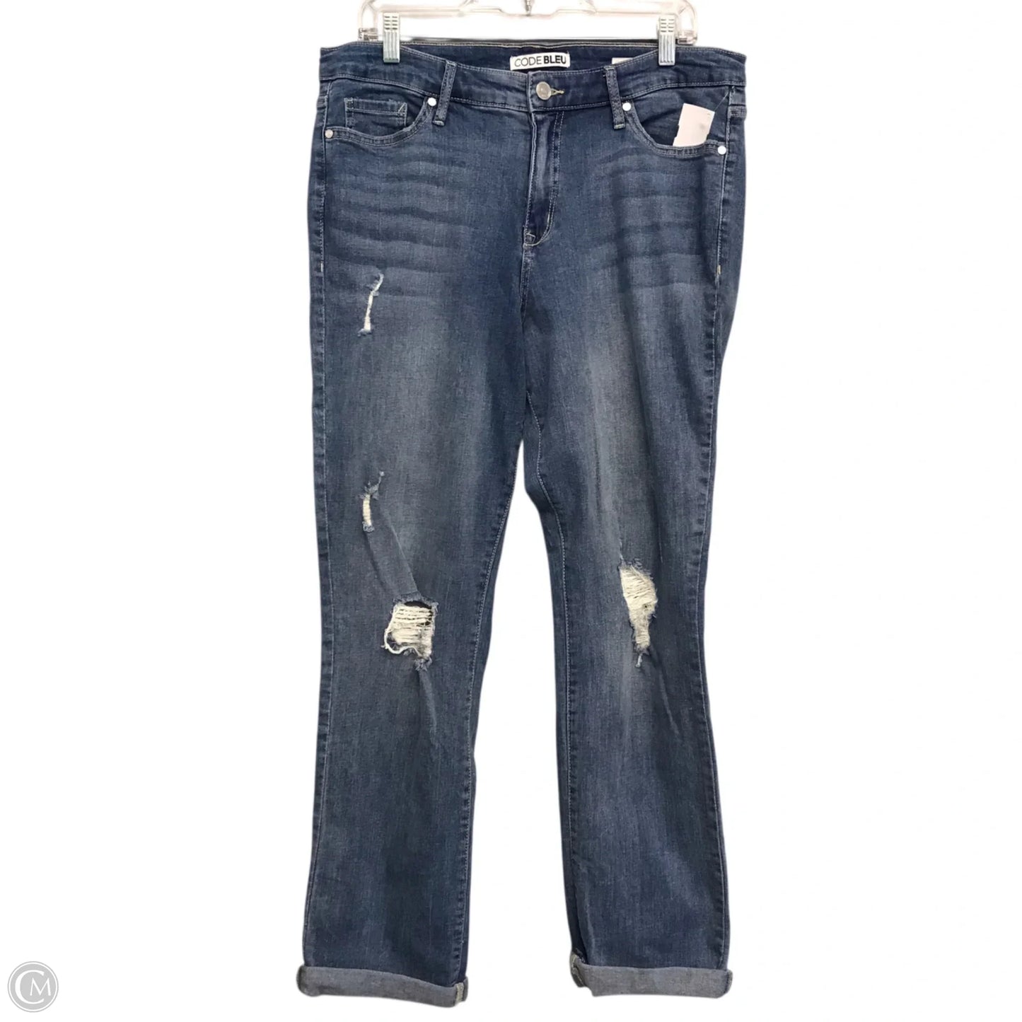 Jeans Boot Cut By Code Blue In Blue Denim, Size: 14
