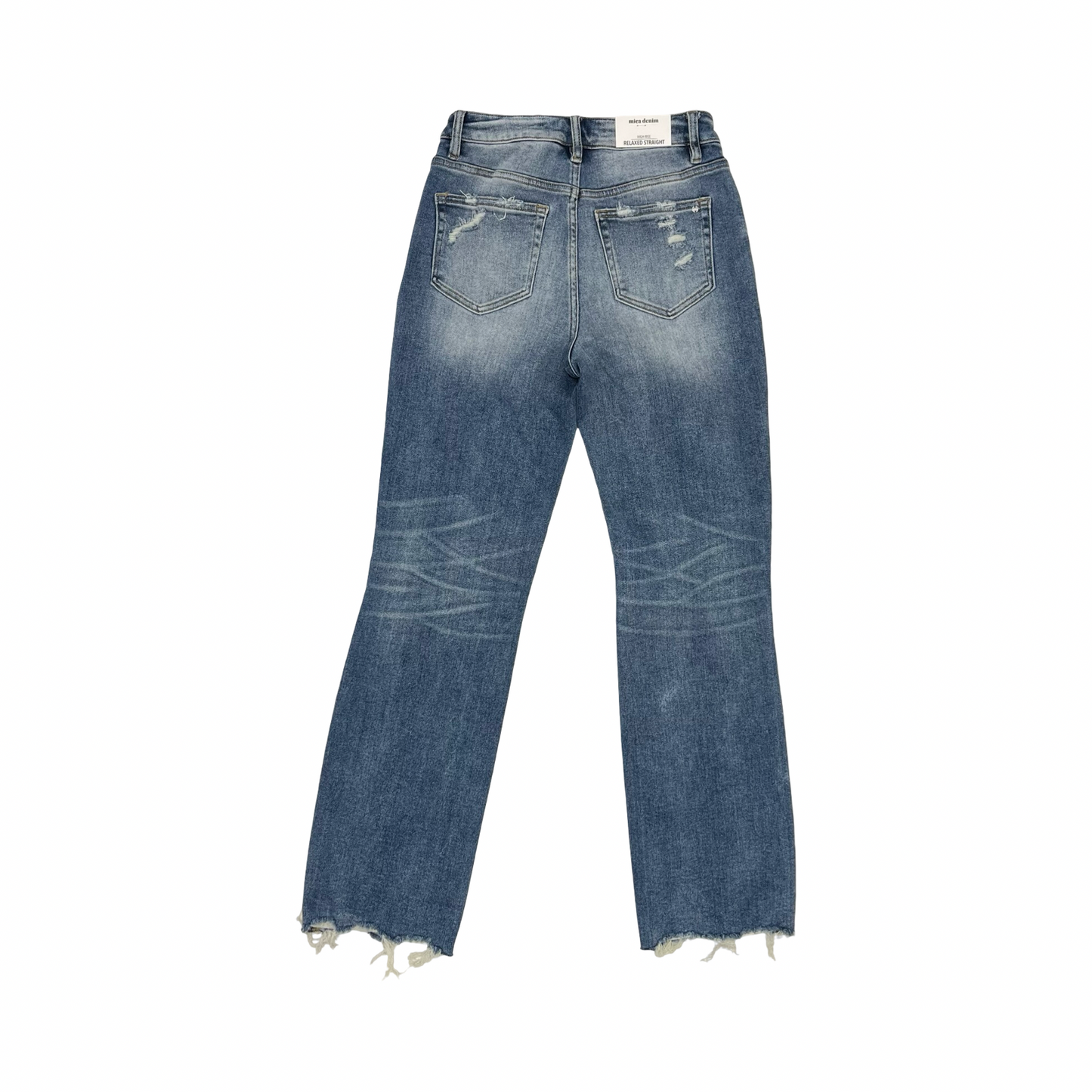 Jeans Straight By Micas In Blue Denim, Size:2