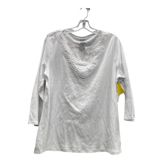 Top Ls By Croft And Barrow In White, Size:L