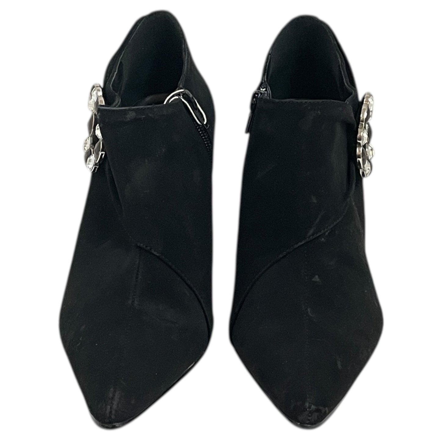 Boots Ankle Heels By Predictions In Black, Size:7.5