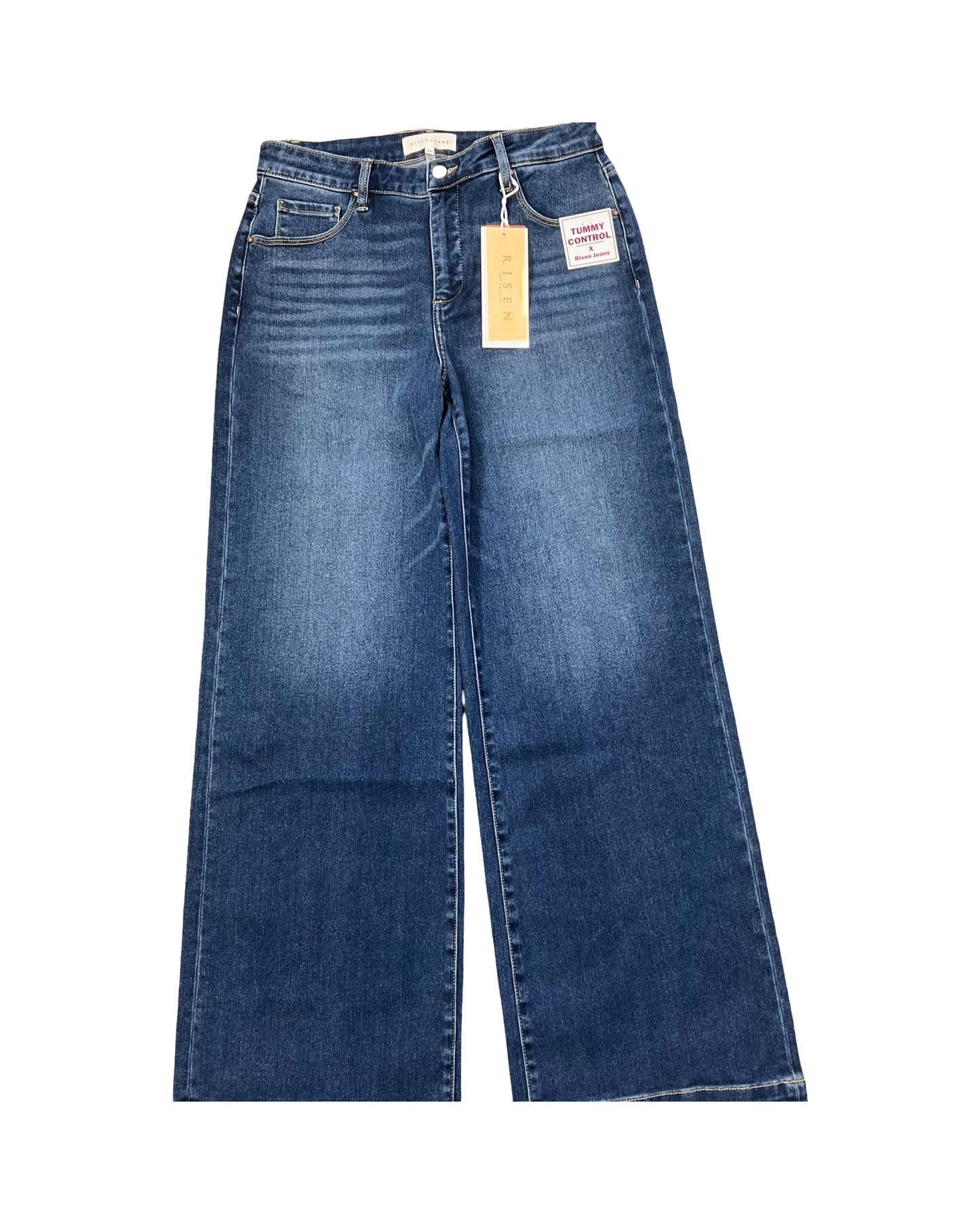 Jeans Wide Leg By Risen In Blue Denim, Size:12