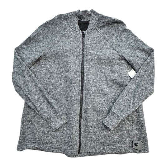 Athletic Jacket By Lululemon In Grey, Size:6