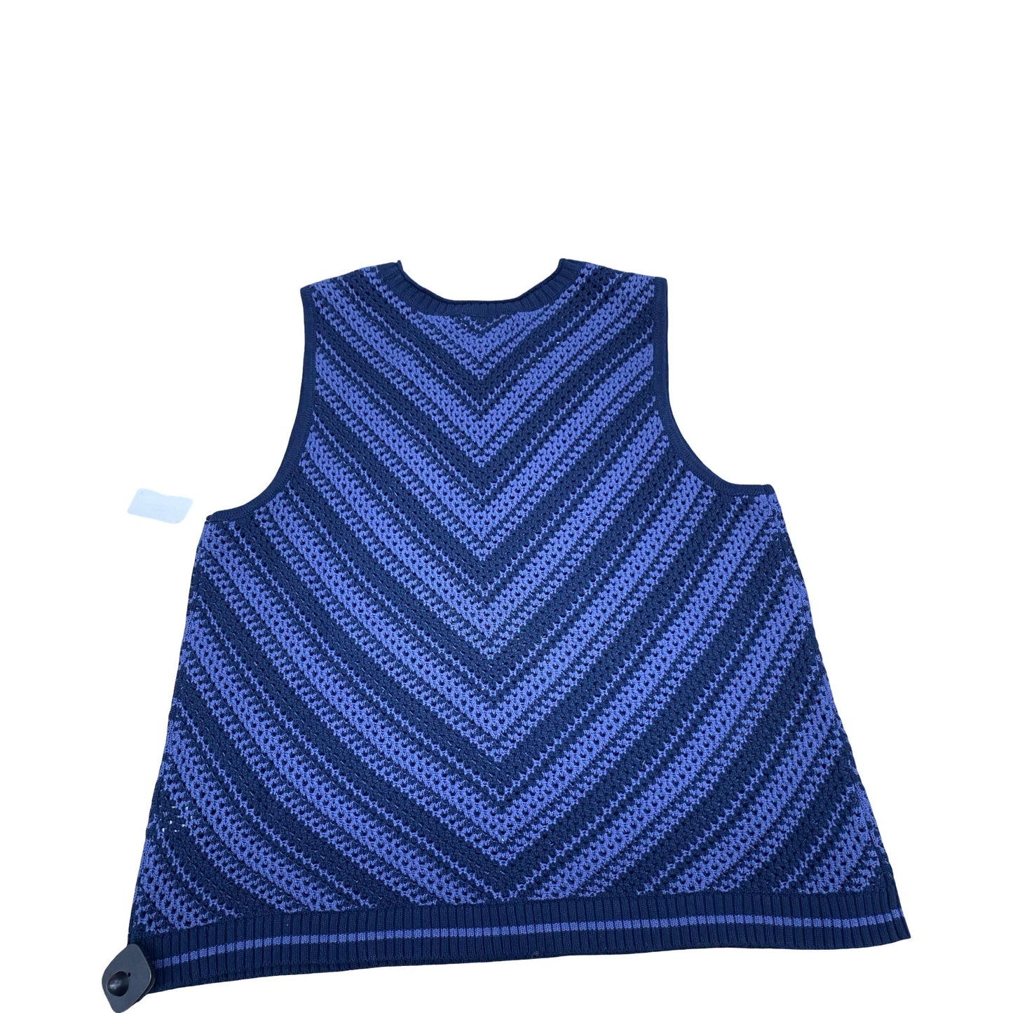 Top Sleeveless By Cj Banks In Blue, Size:1X