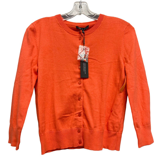 Cardigan By Cable And Gauge In Orange, Size:S