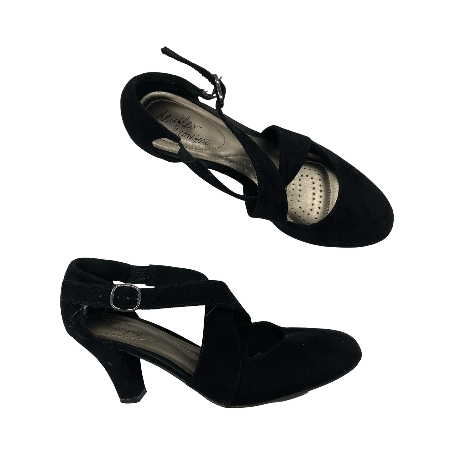 Shoes Heels Kitten By Dexflex In Black, Size:6