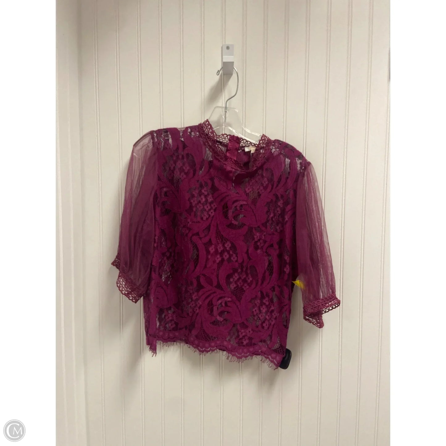 Top Long Sleeve By Peach In Purple, Size: L