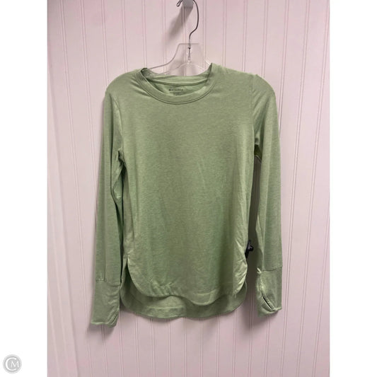 Athletic Top Long Sleeve Crewneck By Athleta In Green, Size: Xs
