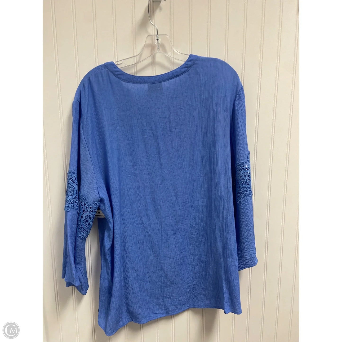 Top Long Sleeve By Ruby Rd In Blue, Size: 1x
