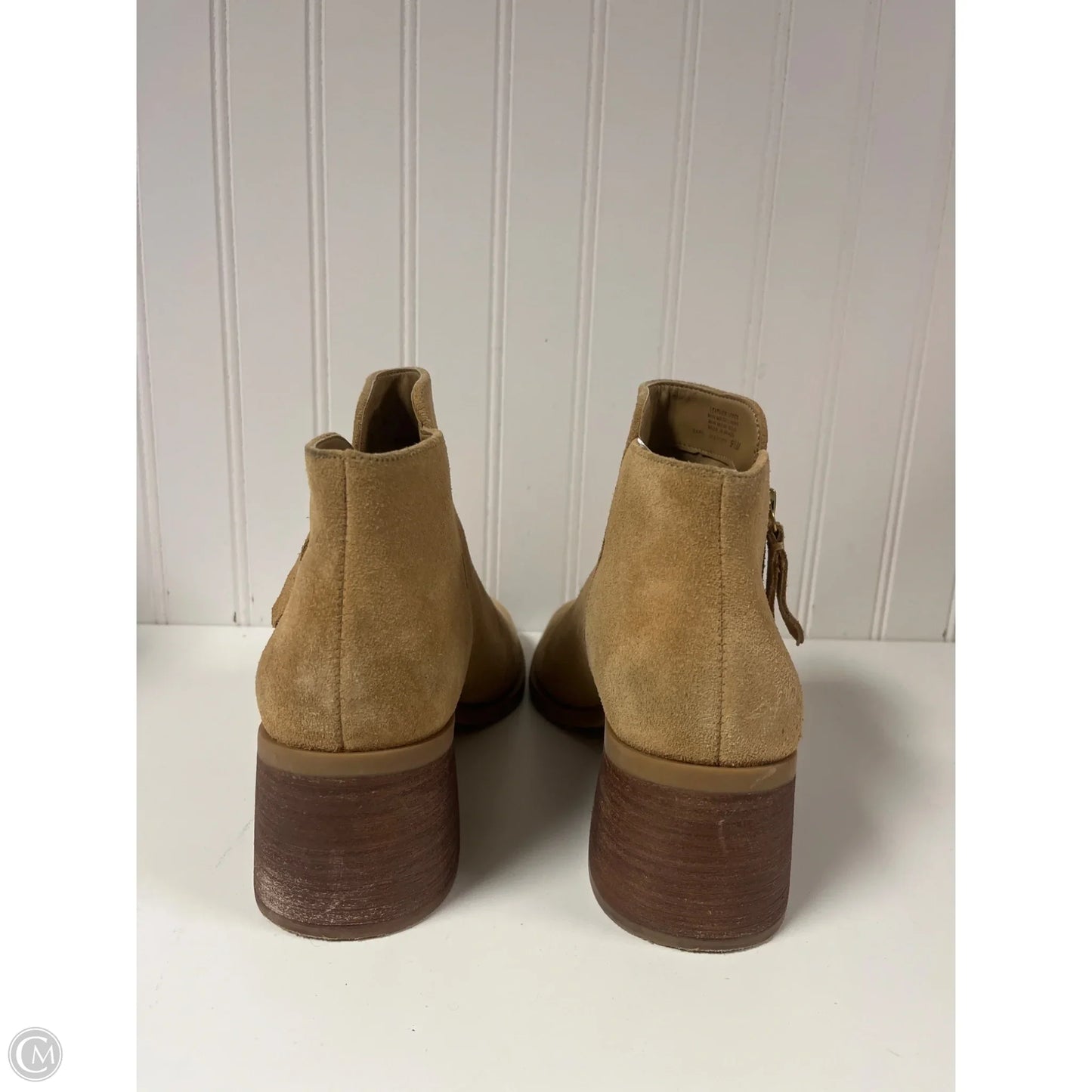 Boots Ankle Heels By Alex Marie In Tan, Size: 9.5