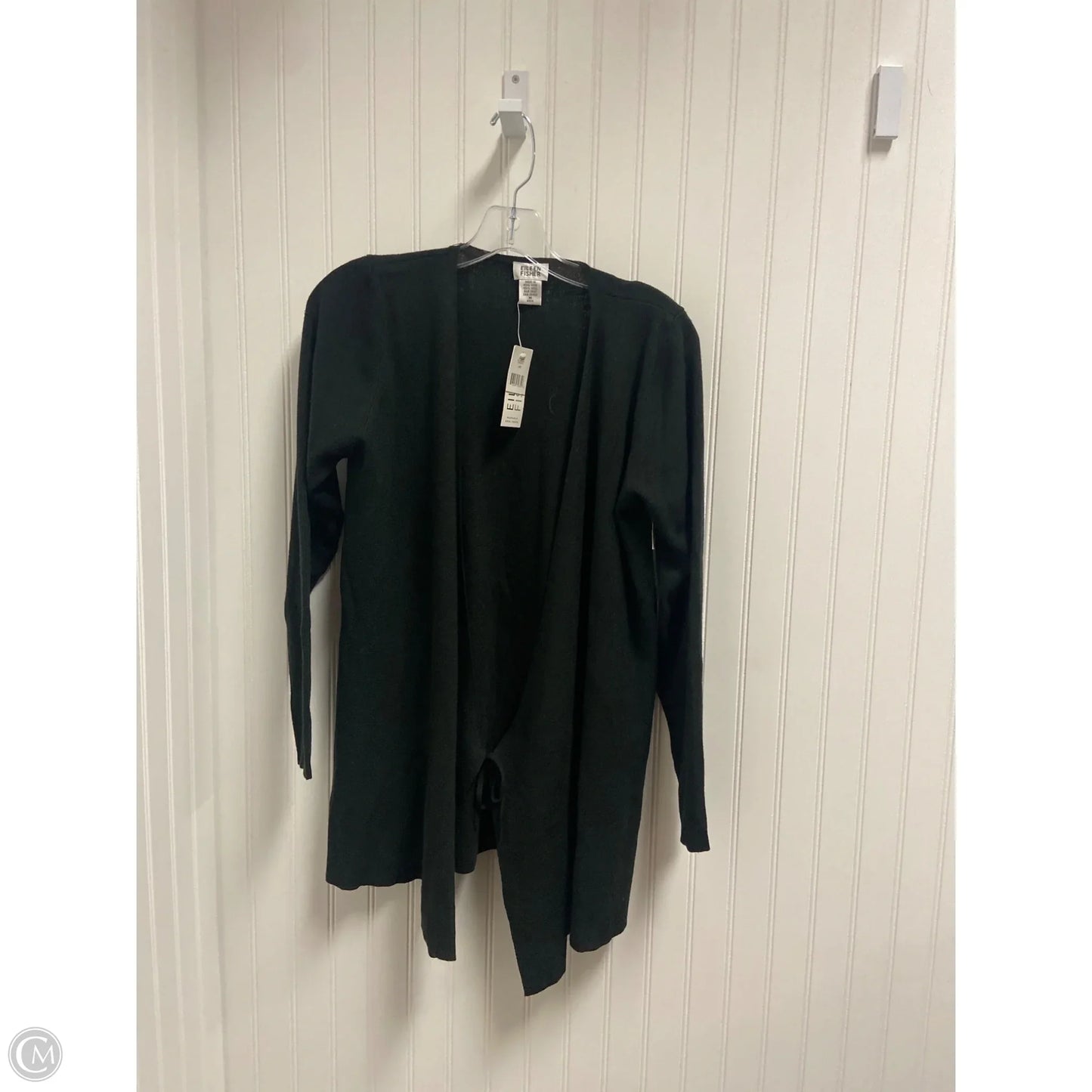Sweater Cardigan By Eileen Fisher In Black, Size: M