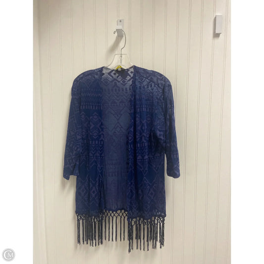 Shawl Designer By Neiman Marcus In Blue, Size: M