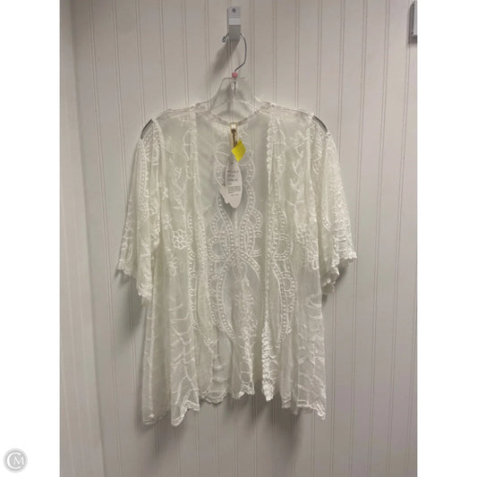 Shawl By Clothes Mentor In Cream, Size: Xl