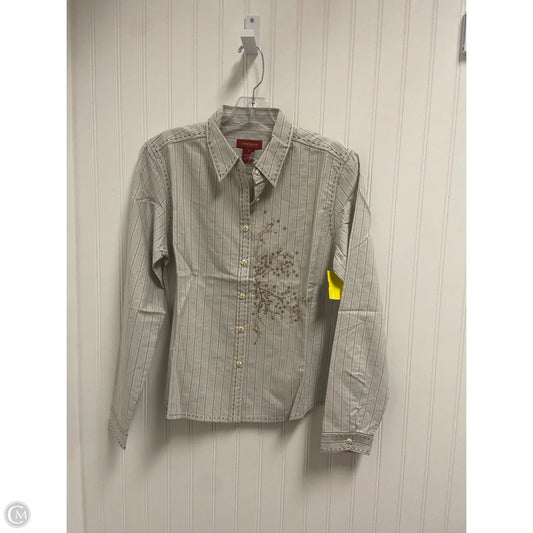 Top Long Sleeve By Sundance In Blue & Brown, Size: S