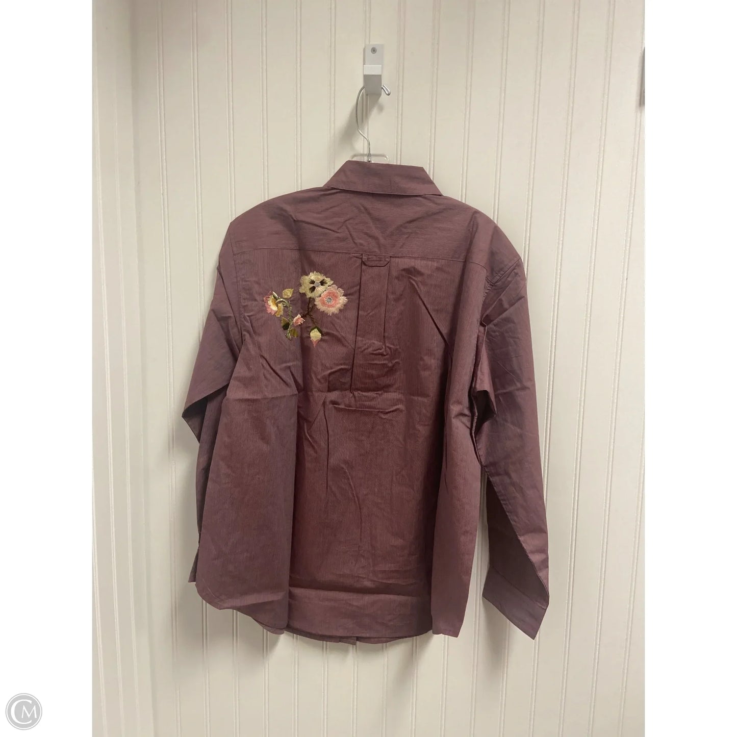Top Long Sleeve By Sundance In Maroon, Size: S