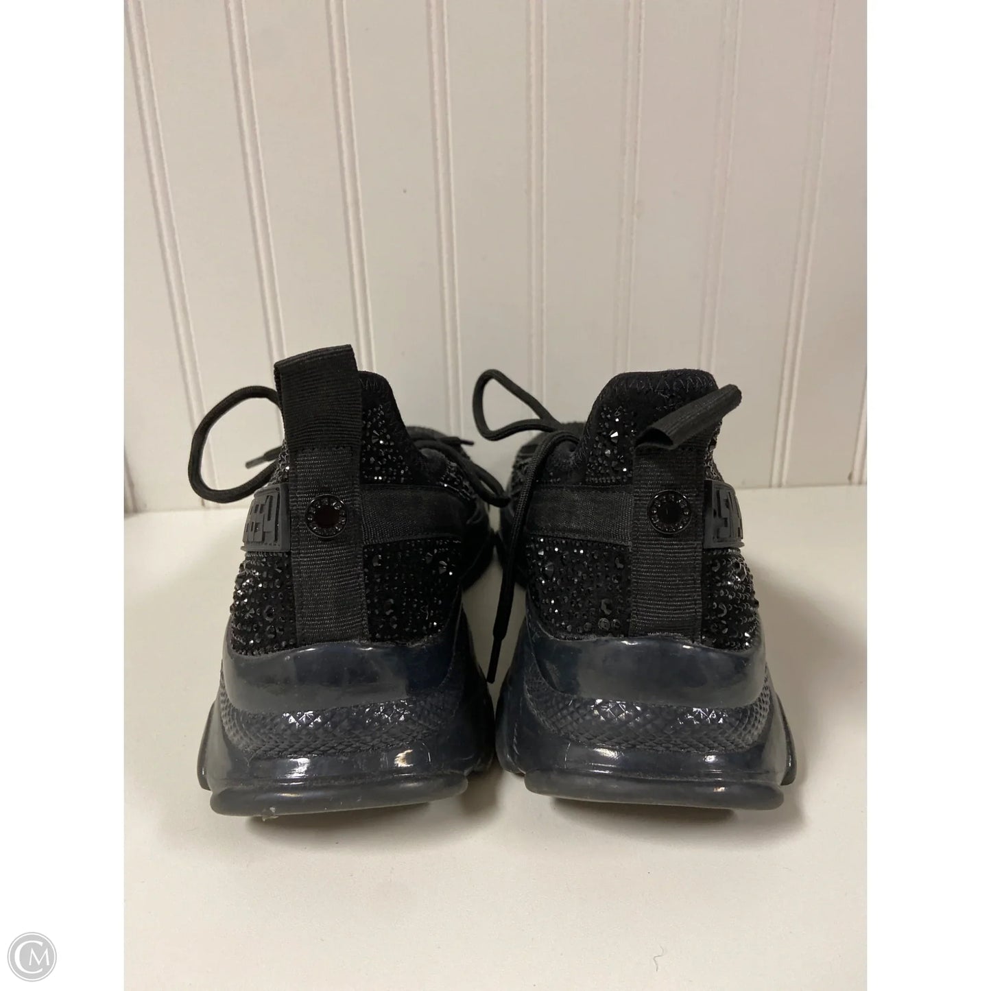 Shoes Athletic By Steve Madden In Black, Size: 9