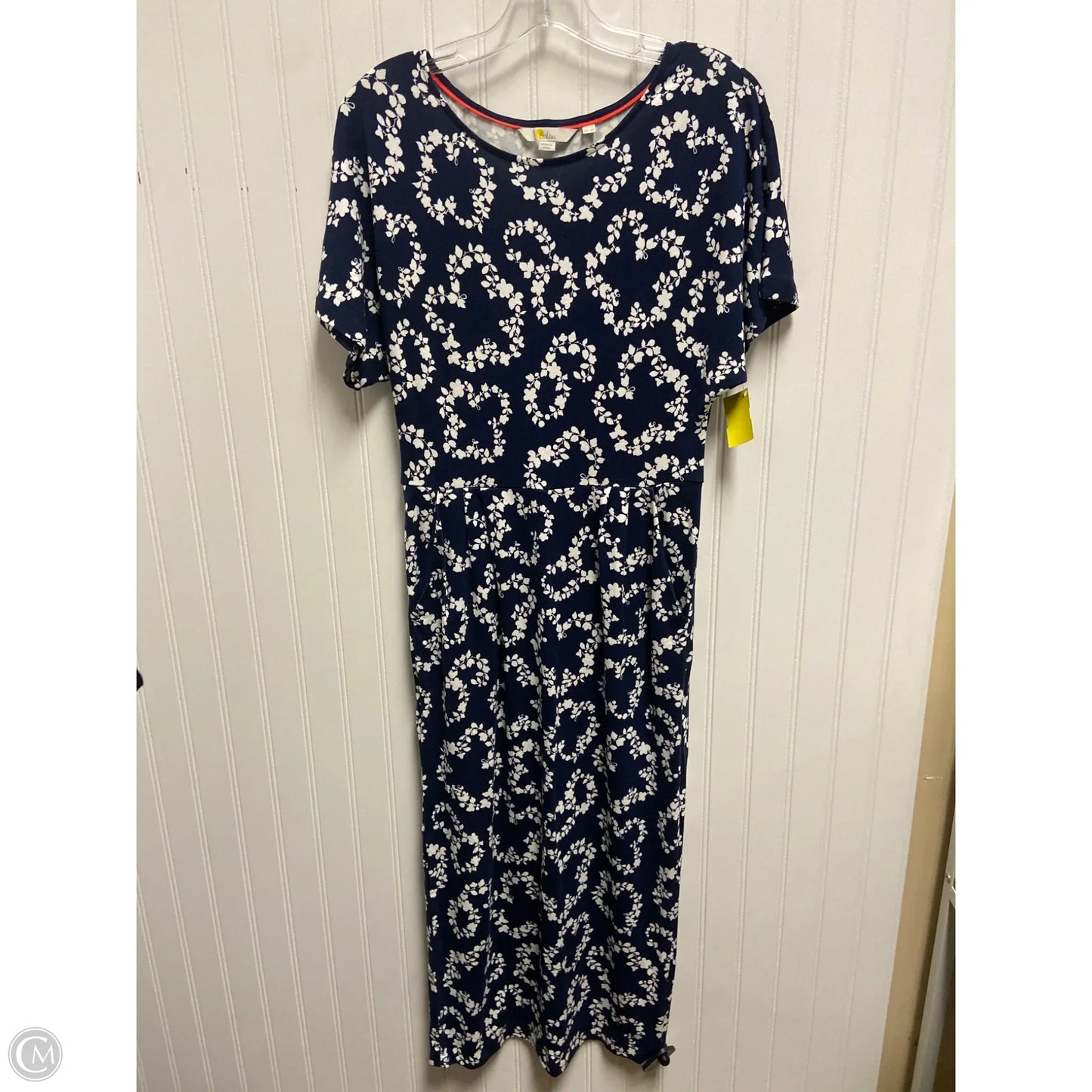 Dress Casual Maxi By Boden In Blue & White, Size: S