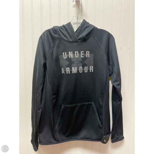 Sweatshirt Hoodie By Under Armour In Black, Size: M