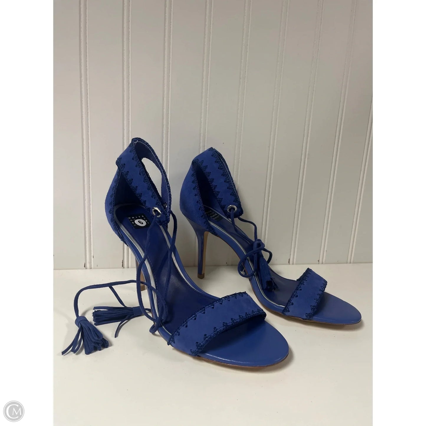 Sandals Heels Stiletto By White House Black Market In Blue, Size: 9