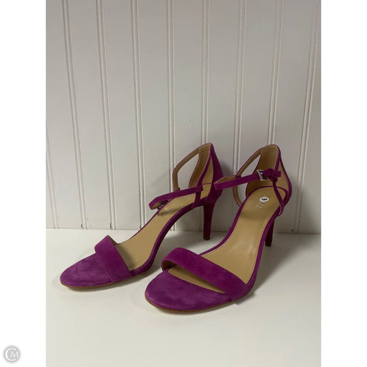 Sandals Heels Stiletto By Michael By Michael Kors In Purple, Size: 9