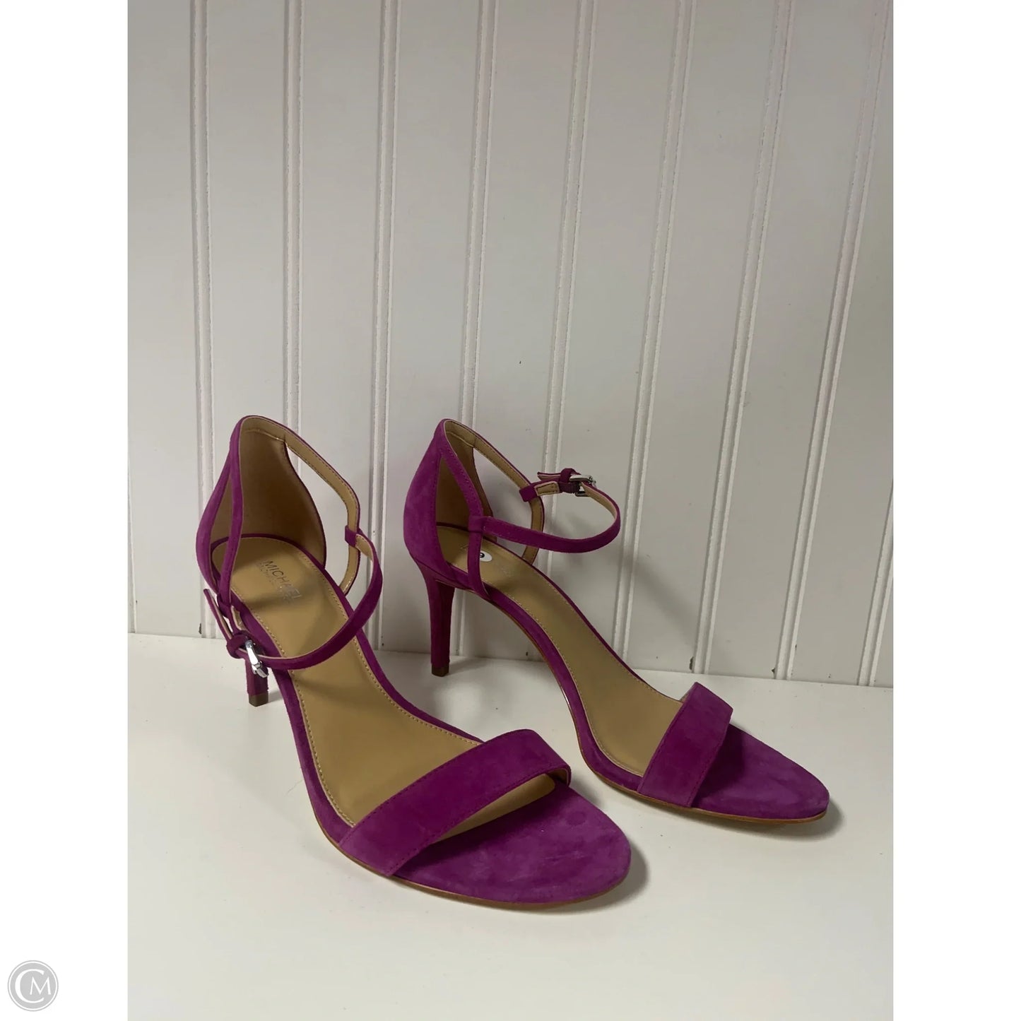Sandals Heels Stiletto By Michael By Michael Kors In Purple, Size: 9