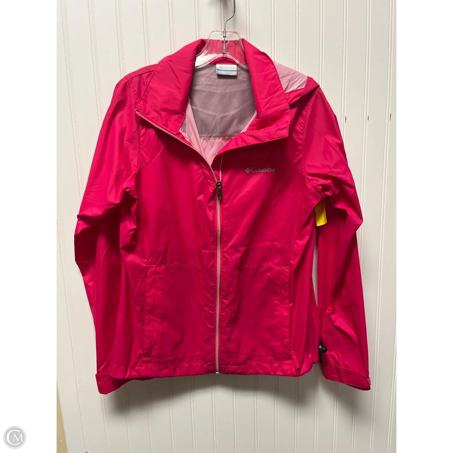 Jacket Windbreaker By Columbia In Pink, Size: M