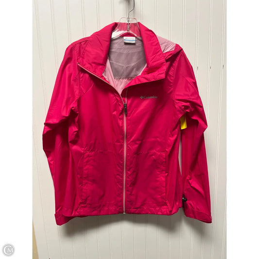 Jacket Windbreaker By Columbia In Pink, Size: M