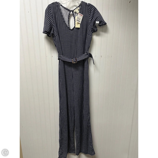 Jumpsuit By Monteau In Blue & White, Size: M