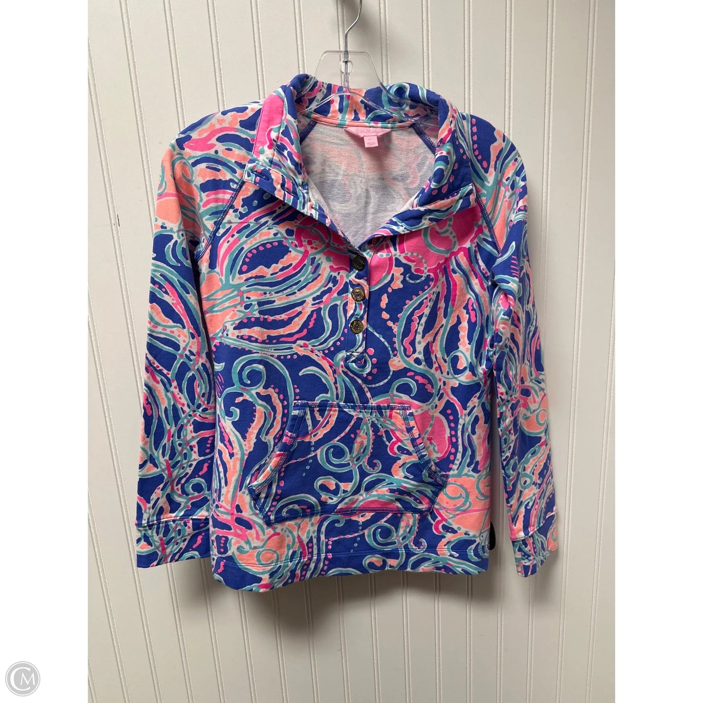 Top Long Sleeve Designer By Lilly Pulitzer In Multi-colored, Size: Xs