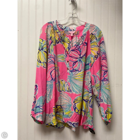 Top Long Sleeve Designer By Lilly Pulitzer In Multi-colored, Size: Xl