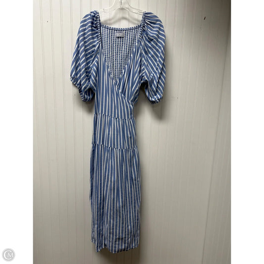 Dress Casual Maxi By Old Navy In Blue & White, Size: Xxl