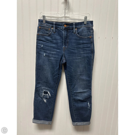 Jeans Cropped By J. Crew In Blue Denim, Size: 6
