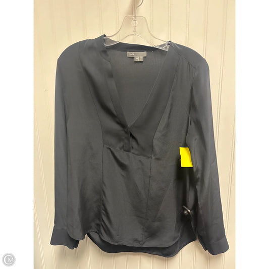 Top Long Sleeve By Vince In Navy, Size: Xs