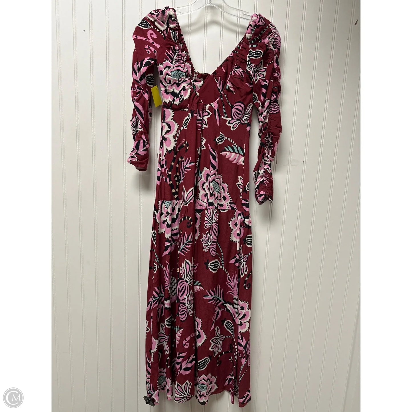 Dress Casual Maxi By Farm Rio In Maroon, Size: Xxs