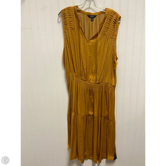 Dress Casual Midi By Simply Vera In Gold, Size: 2x
