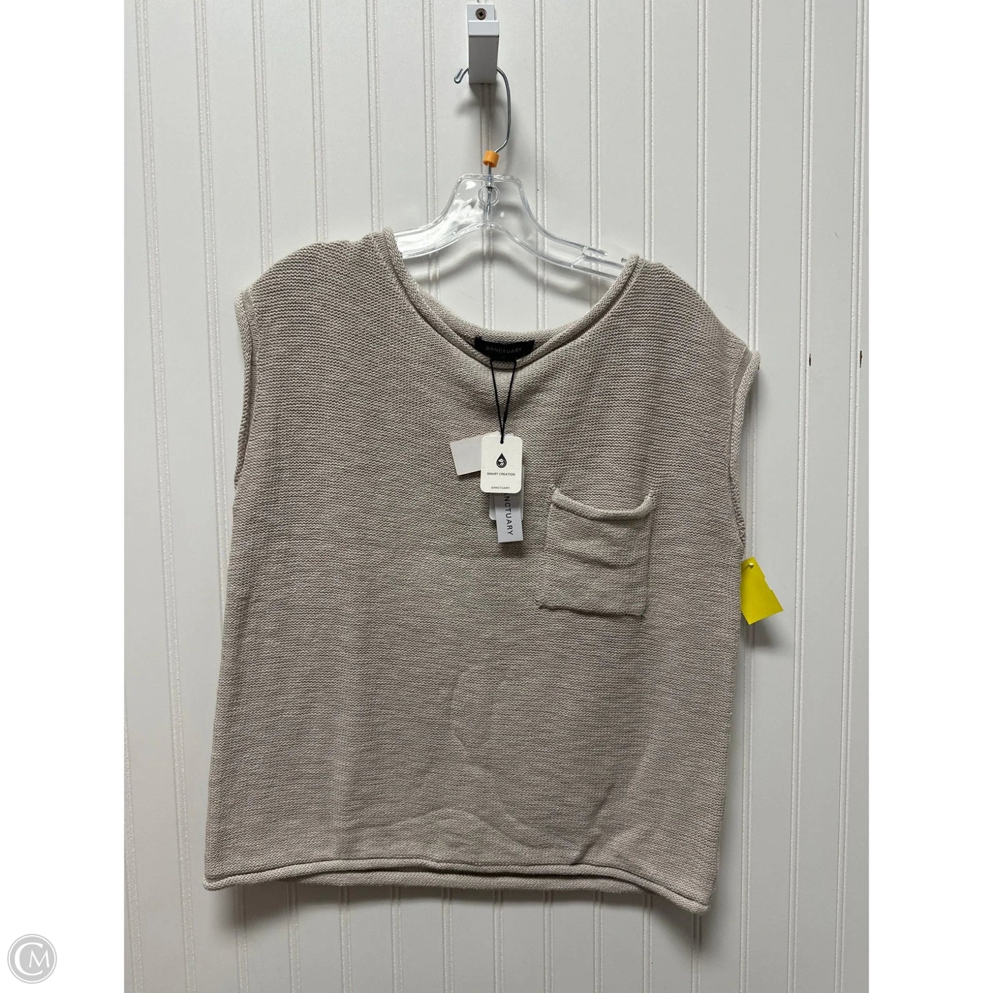 Sweater Short Sleeve By Sanctuary In Beige, Size: M