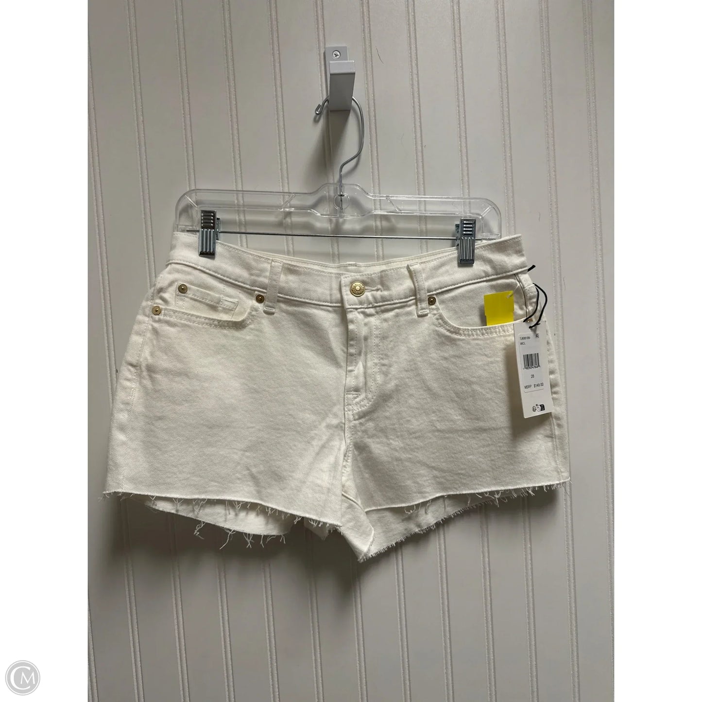 Shorts By 7 For All Mankind In White, Size: 6