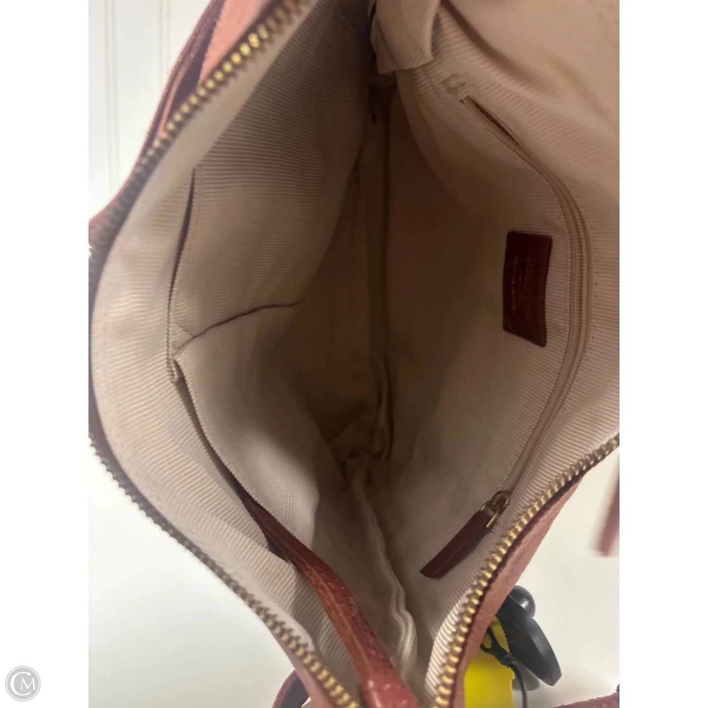 Handbag Leather By Margot, Size: Medium