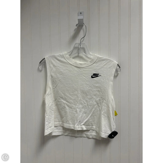 Tank Top By Nike In White, Size: Xs