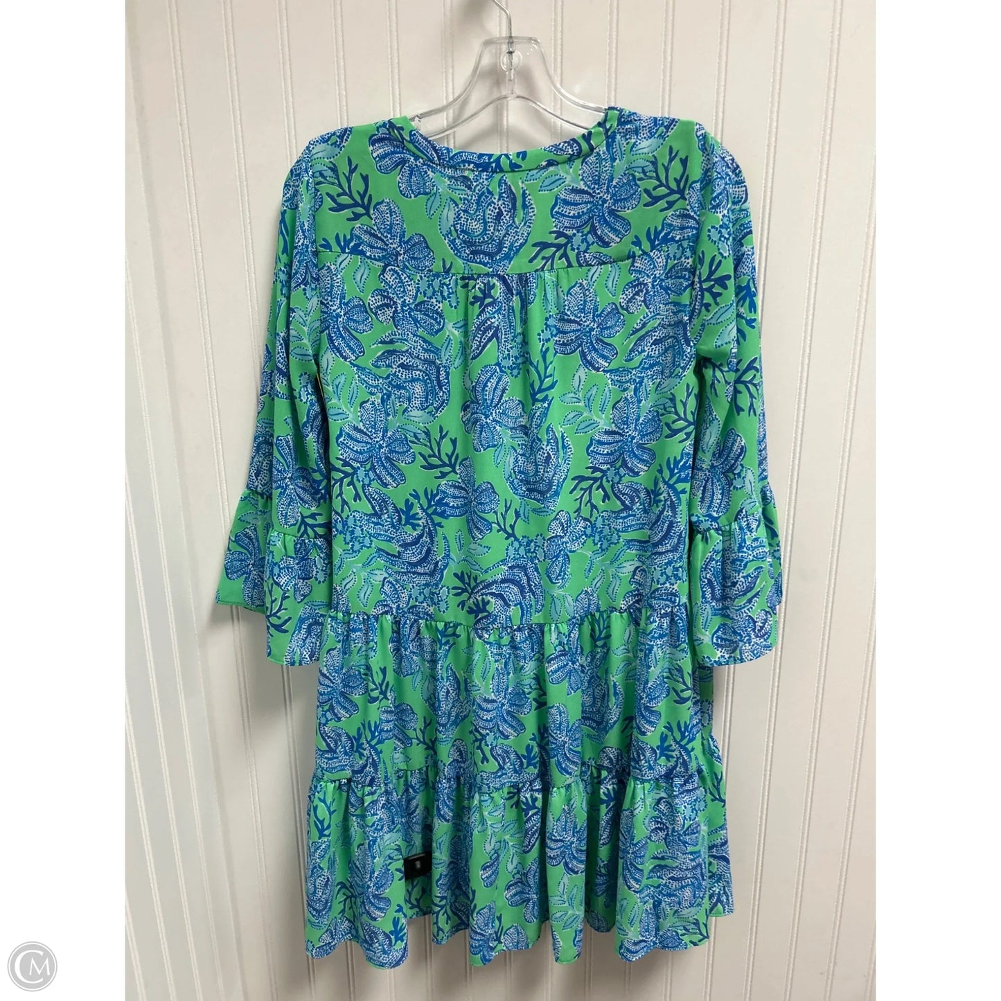 Dress Designer By Lilly Pulitzer In Blue & Green, Size: Xs